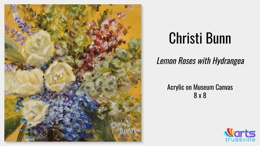 Christi Bunn, Lemon Roses with Hydrangea